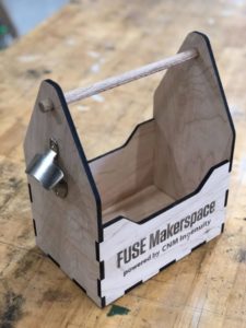 Sample design of the FUSE Makerspace Make and Take workshop at Bosque Brewing.